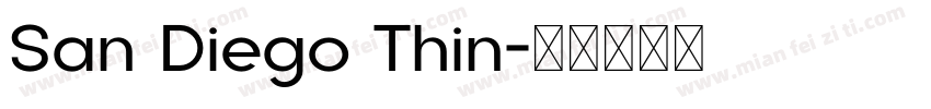 San Diego Thin字体转换